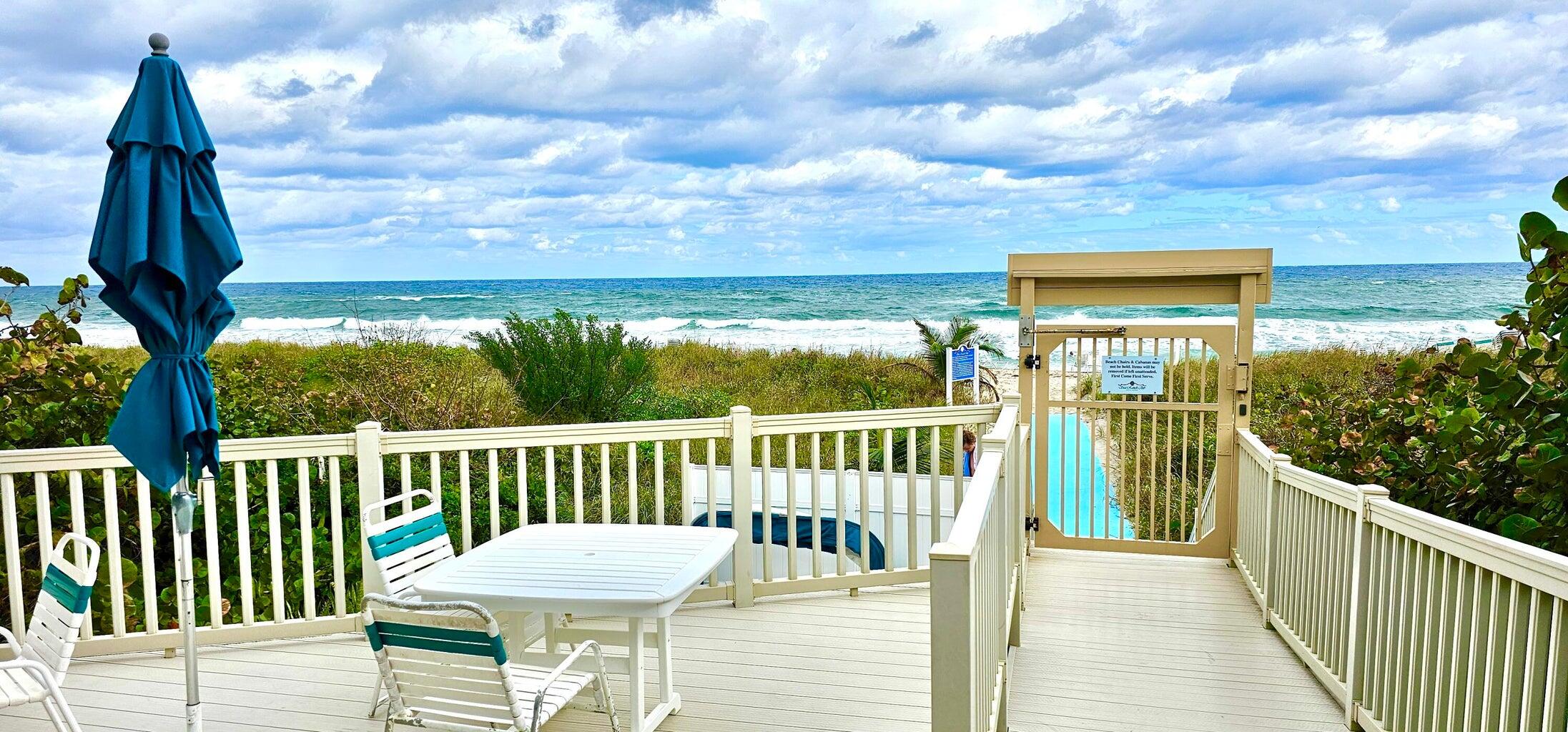 4201 North Ocean Boulevard, Unit C1202 Boca Raton, FL 33431 - Photo 46 of 47 a view of a chair and table in the balcony