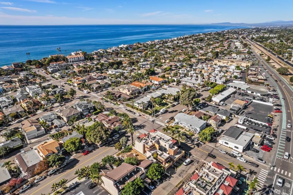 215 2nd Street, Unit 101 Encinitas, CA 92024 - Photo 47 of 47 an aerial view of a house with a ocean view