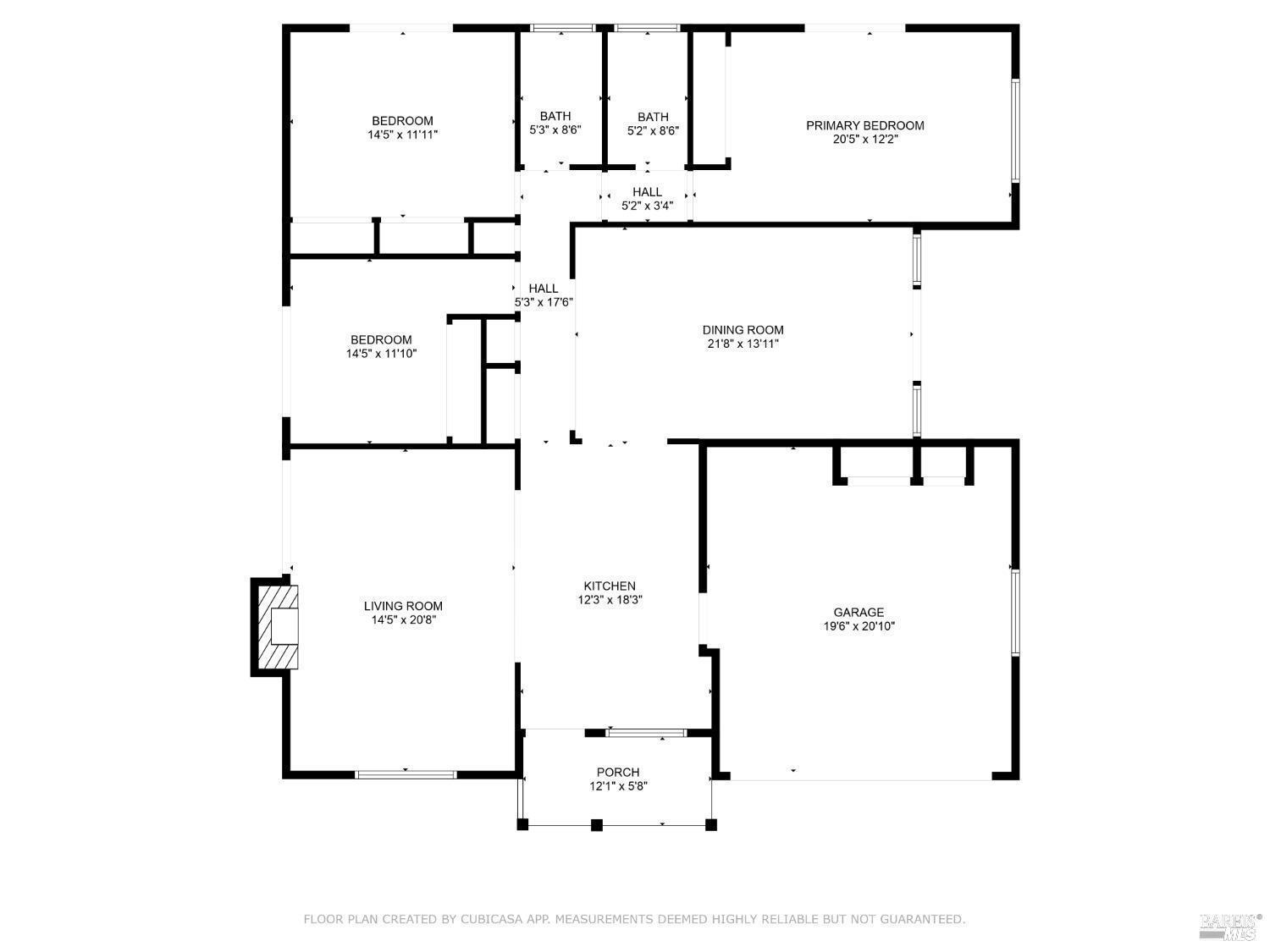2239 Redwood Road, Unit ABC Napa, CA 94558 - Photo 20 of 20 Sample Floor Plan. Each house is similar. This is Layout for Green Door House B. Differences: House A enters from Redwood, with similar sized kitchen in layout. House C (Orange Door, has kitchen where the dining room is in this layout.