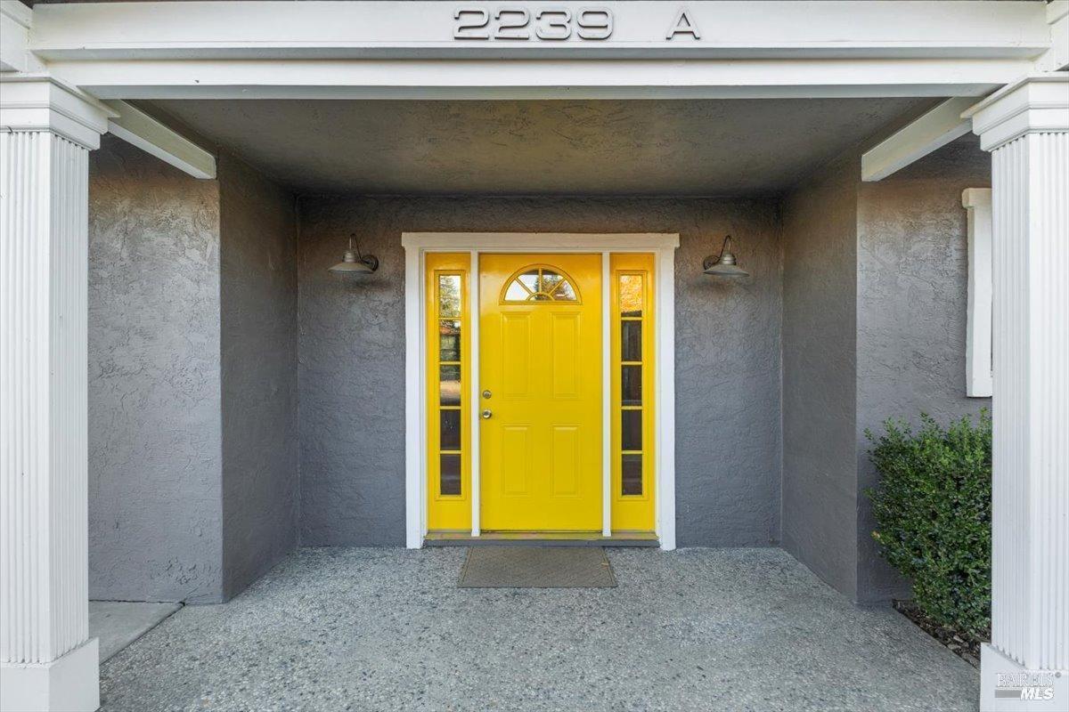2239 Redwood Road, Unit ABC Napa, CA 94558 - Photo 3 of 20 Each house has brightly colored door. Yellow A, faces Redwood, Green is the center home and Orange is toward the back. Each home has a gated private yard.