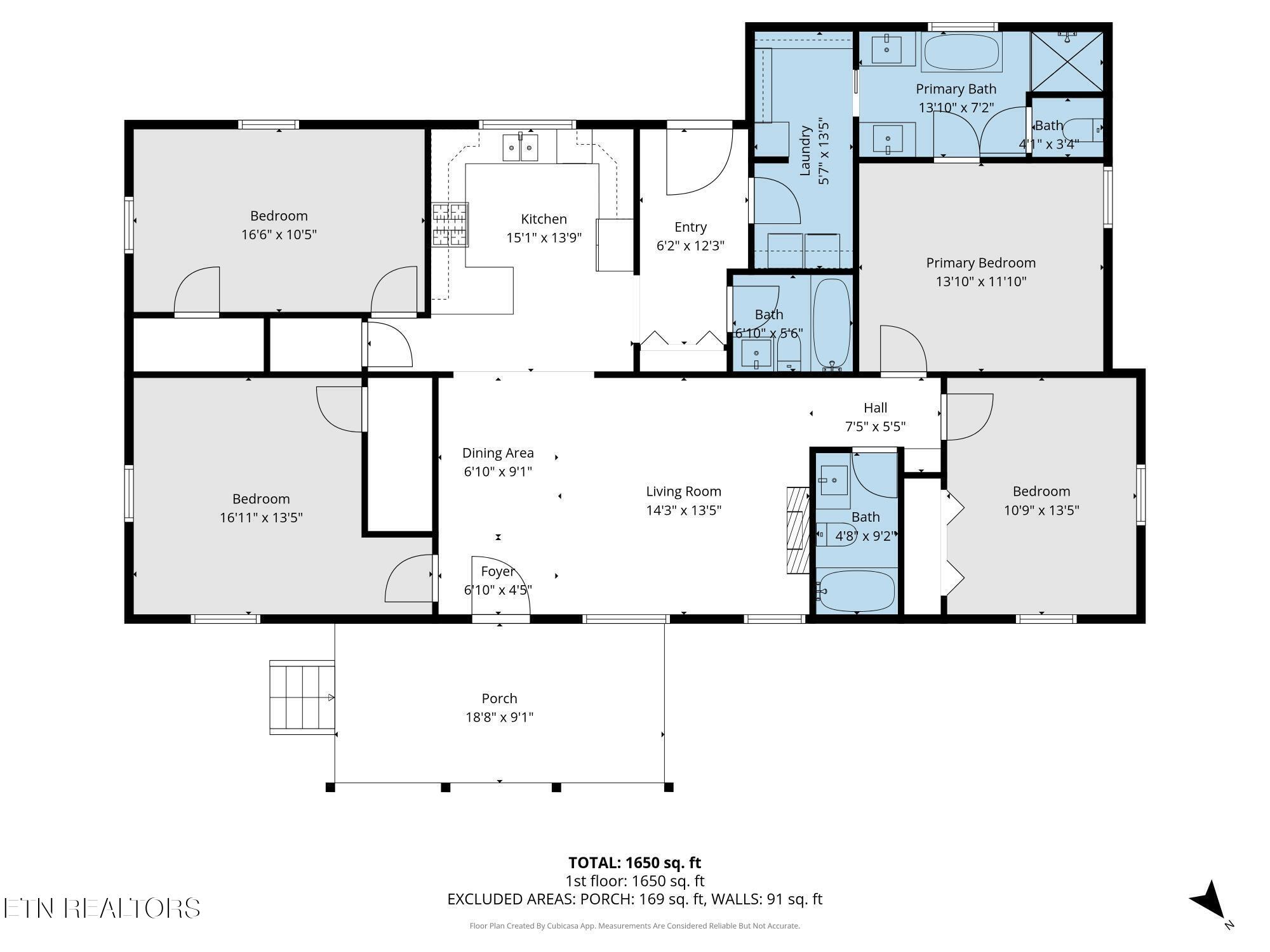 8523 Heiskell Road Powell, TN 37849 - Photo 28 of 28 floor plan measured