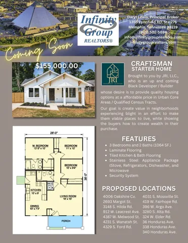 $170,000 | 4006 Oakshire Cove, Memphis, TN 38109