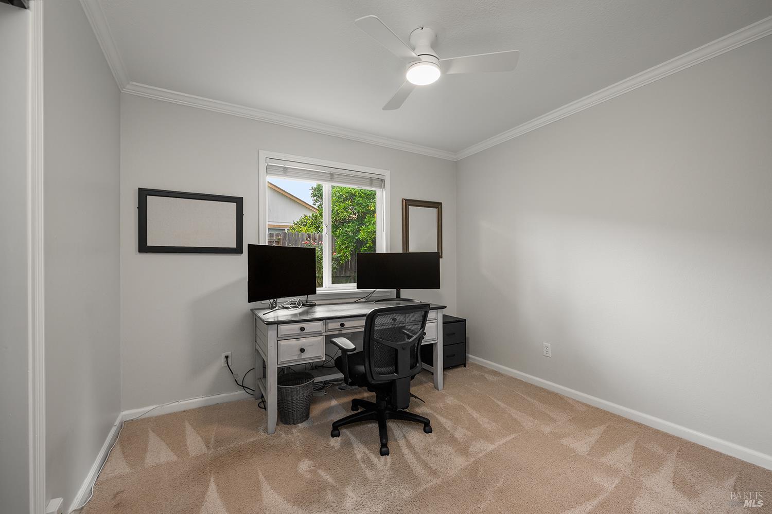 5313 Yerba Buena Road Santa Rosa, CA 95409 - Photo 18 of 34 Currently used as a home office, this versatile fourth bedroom can easily adapt to your needs as a guest room, nursery, hobby room, or workspace.