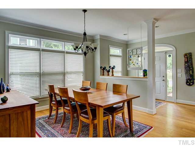 239 Stable Road Carrboro, NC 27510 - Photo 3 of 25 The DINING ROOM is 12' x 13' and overlooks the entrance - foyer area.