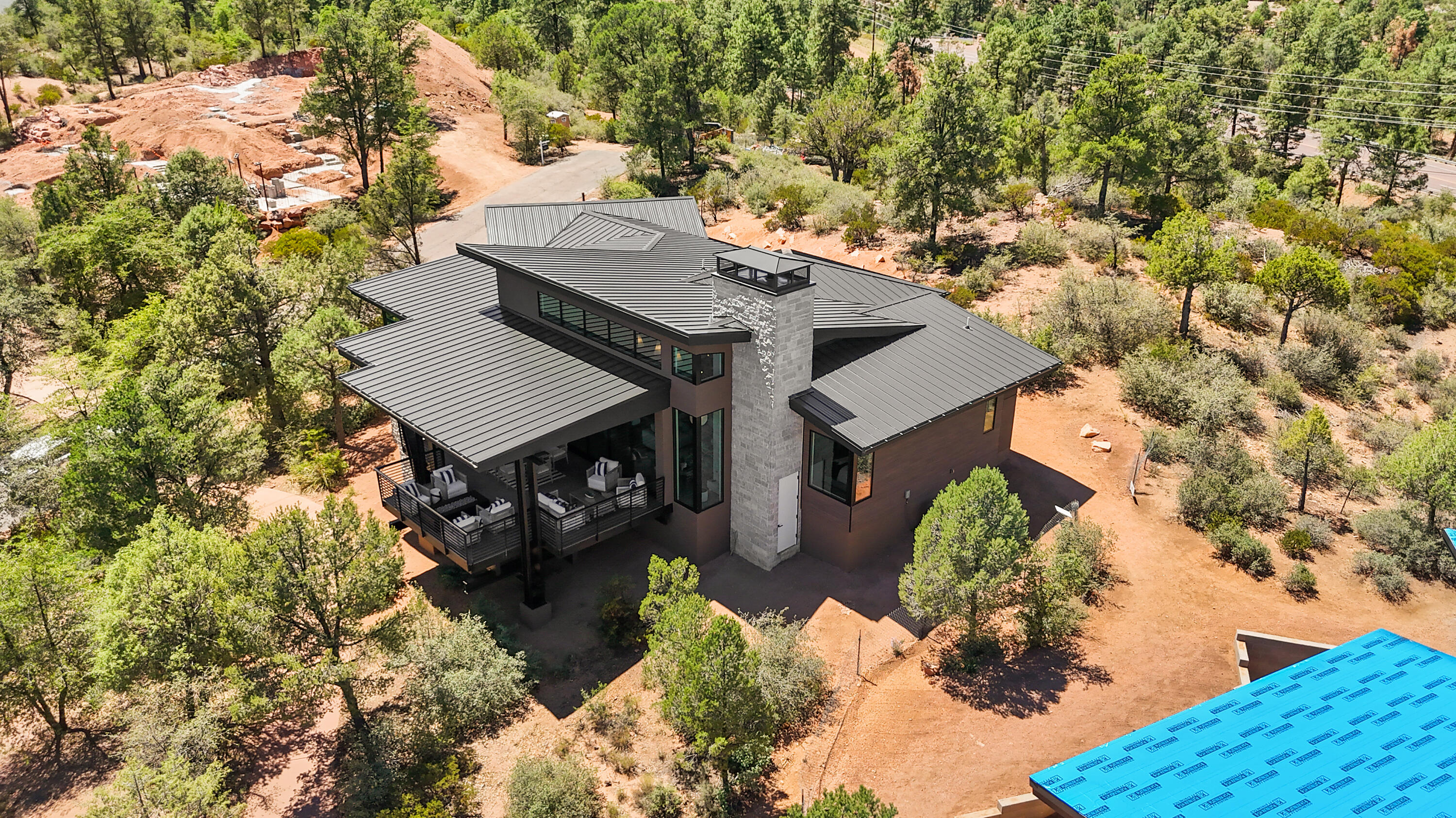 106 South Rim Club Drive Payson, AZ 85541 - Photo 6 of 45 an aerial view of a house with a yard