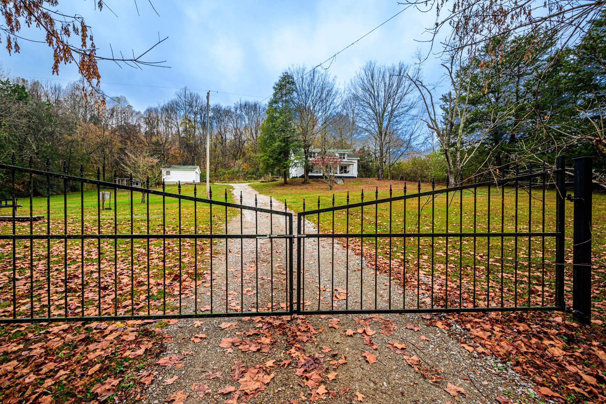 1828 Bunker Hill Road Pulaski, TN 38478 - Photo 3 of 57 a view of a black gate