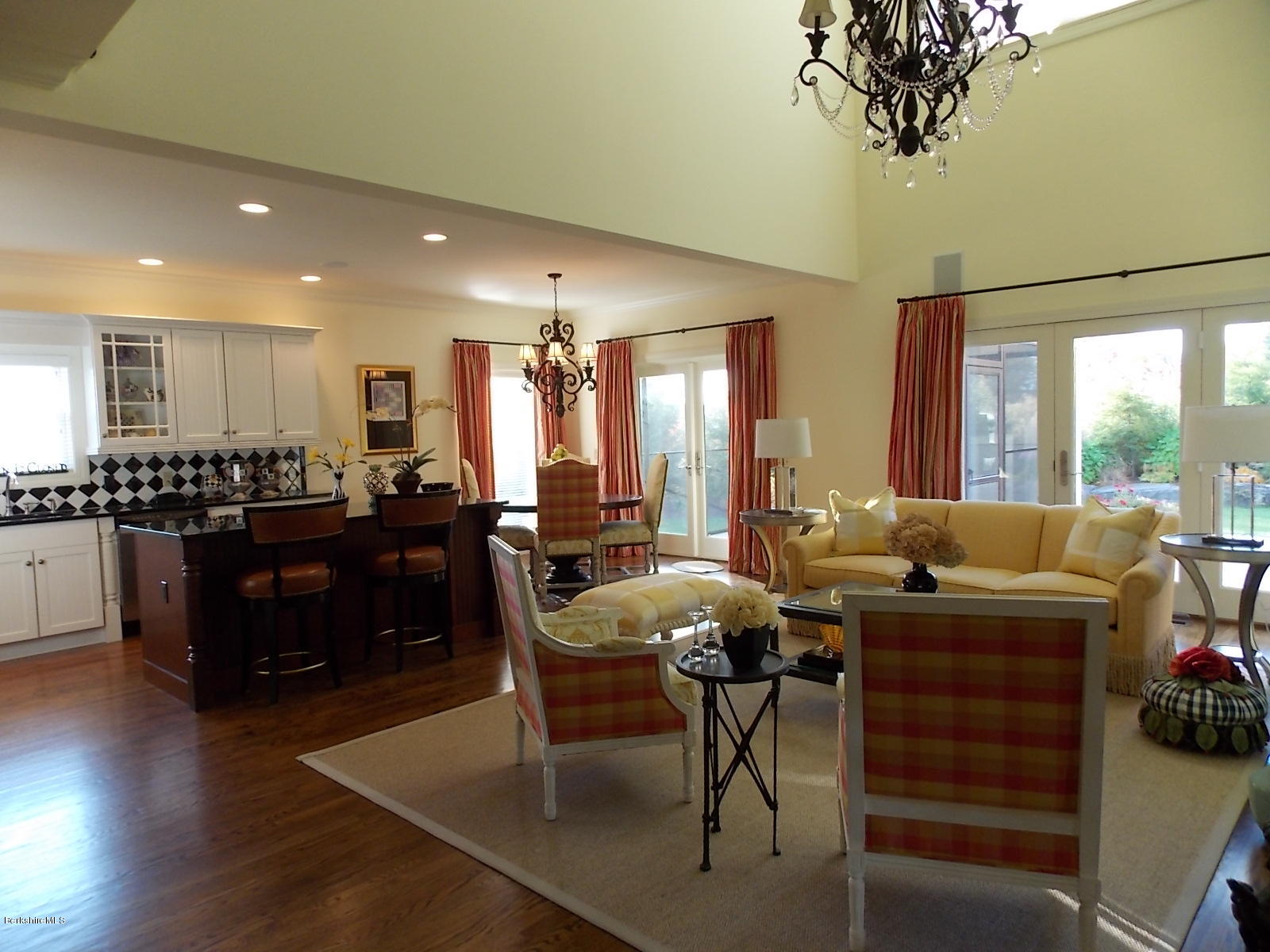 18 High Crest Road, Unit 18 Lenox, MA 01240 - Photo 32 of 34 a living room with lots of furniture and kitchen view