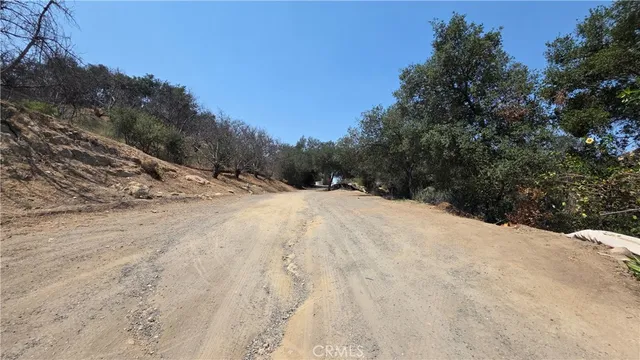 a view of a snow on the side of the road