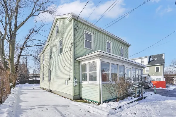 a front view of a house