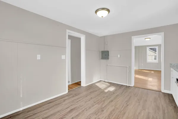 wooden floor in an empty room