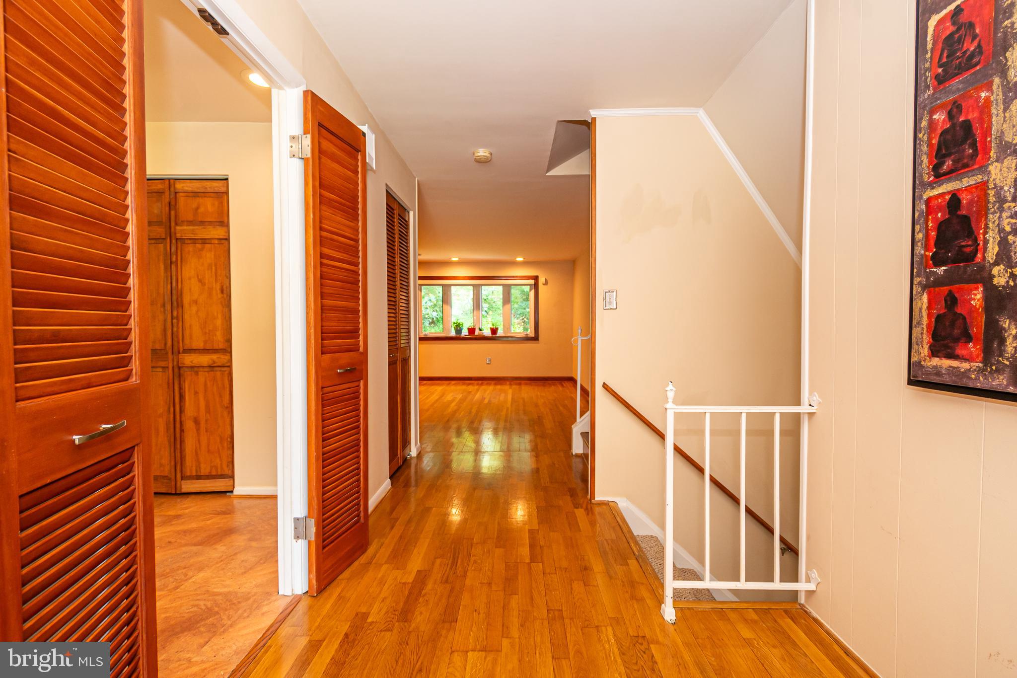4523 Hawksbury Road Baltimore, MD 21208 - Photo 7 of 35 a view of hallway with wooden floor