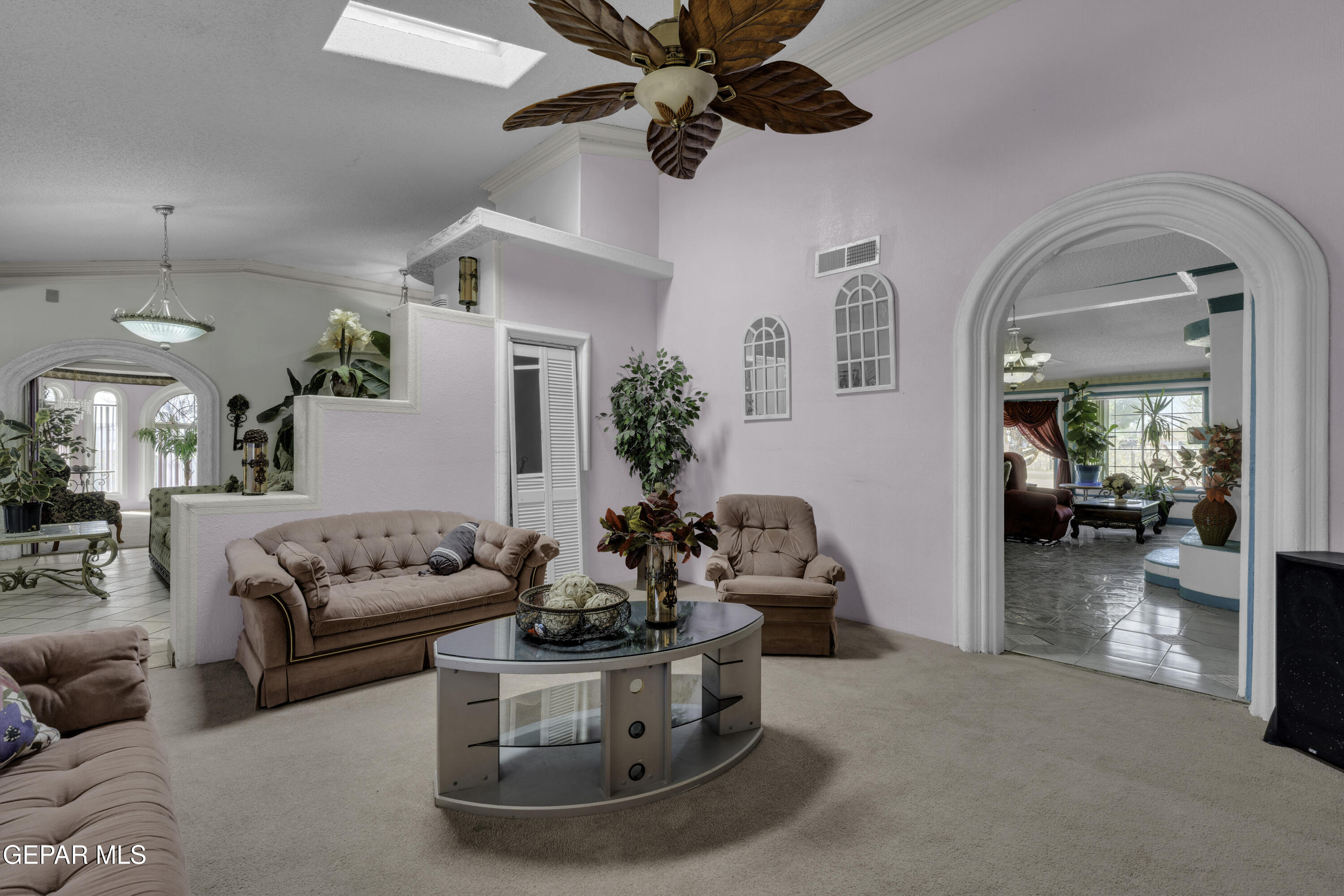 15931 Harrison Road El Paso, TX 79928 - Photo 24 of 83 a living room with furniture and a chandelier