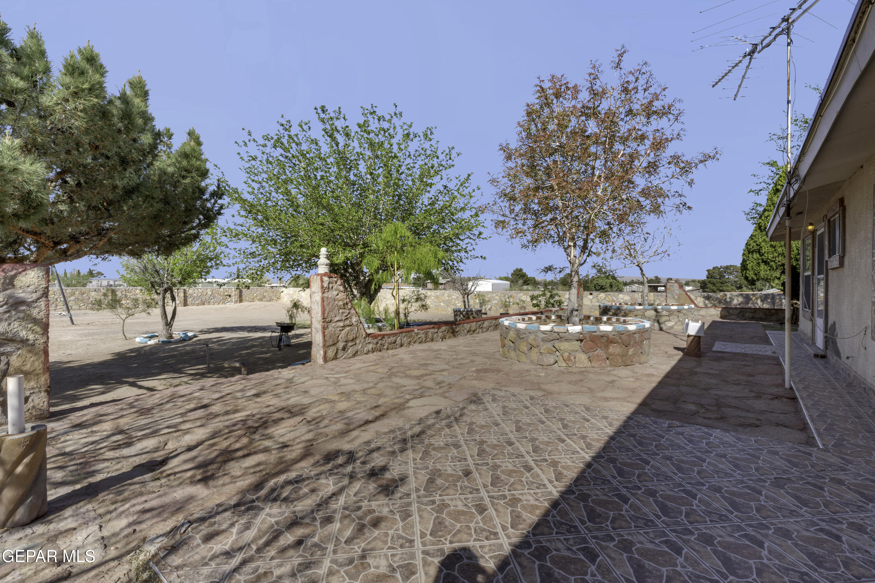 15931 Harrison Road El Paso, TX 79928 - Photo 45 of 83 a view of a backyard of a house