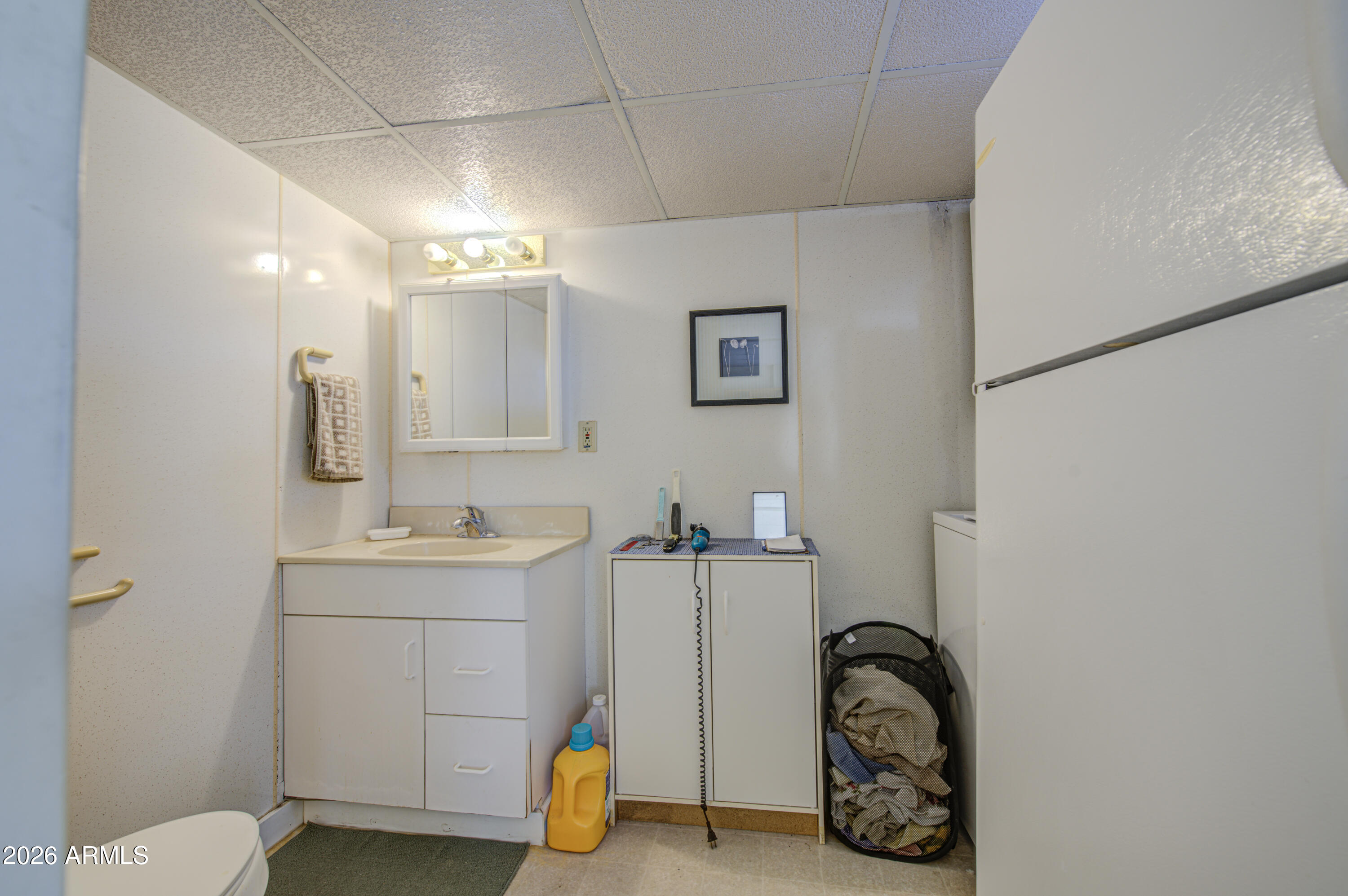 111 South Greenfield Road, Unit 747 Mesa, AZ 85206 - Photo 20 of 23 a bathroom with a sink a toilet and mirror