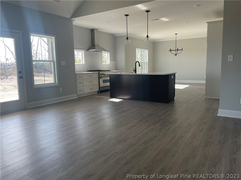 7697 Rufus Johnson Road Fayetteville, NC 28306 - Photo 4 of 16 an empty room with wooden floor and windows