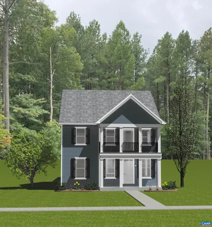 a front view of a house with a garden and trees