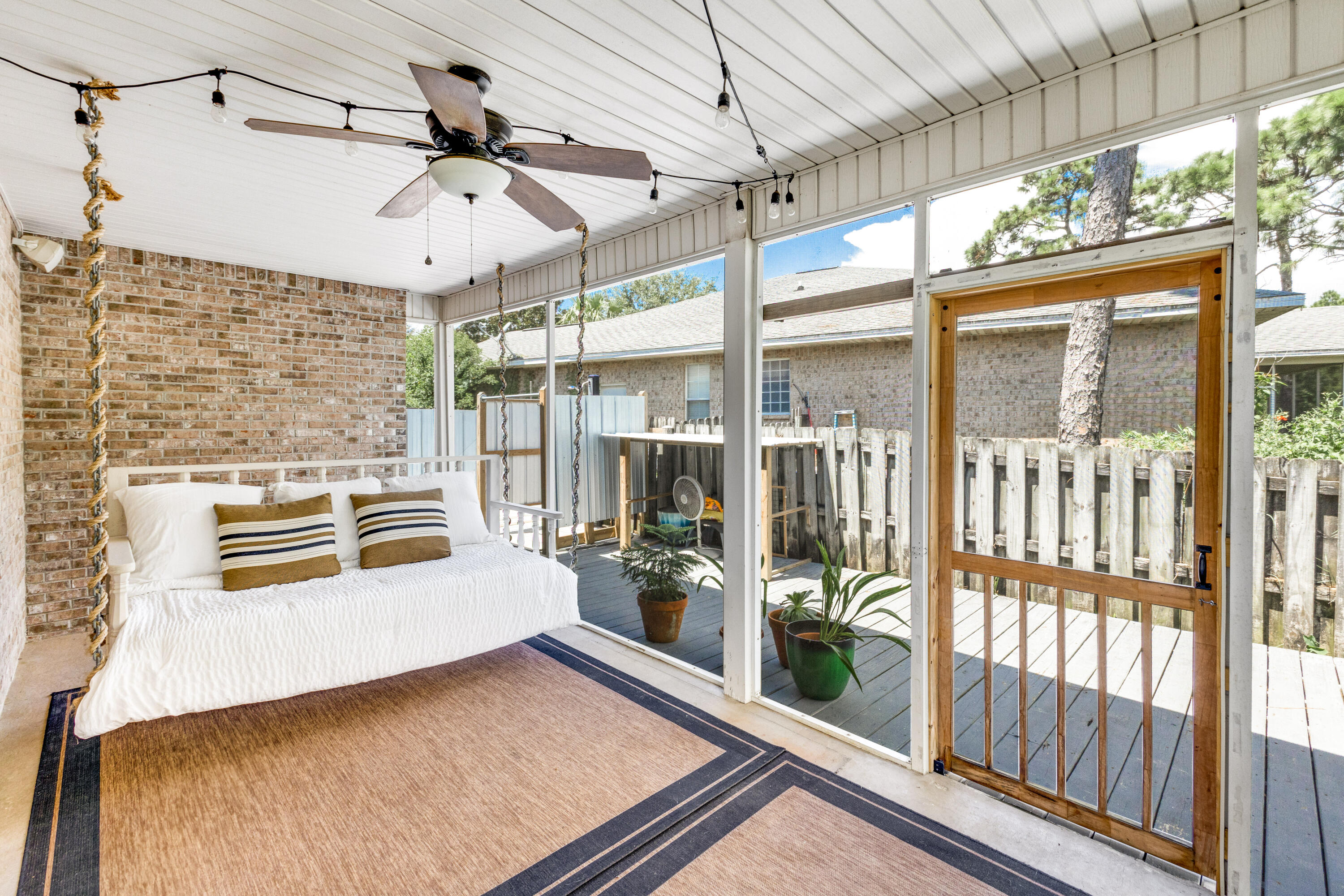 12 Corte Lago Santa Rosa Beach, FL 32459 - Photo 17 of 59 a view of a balcony with sink and wooden floor