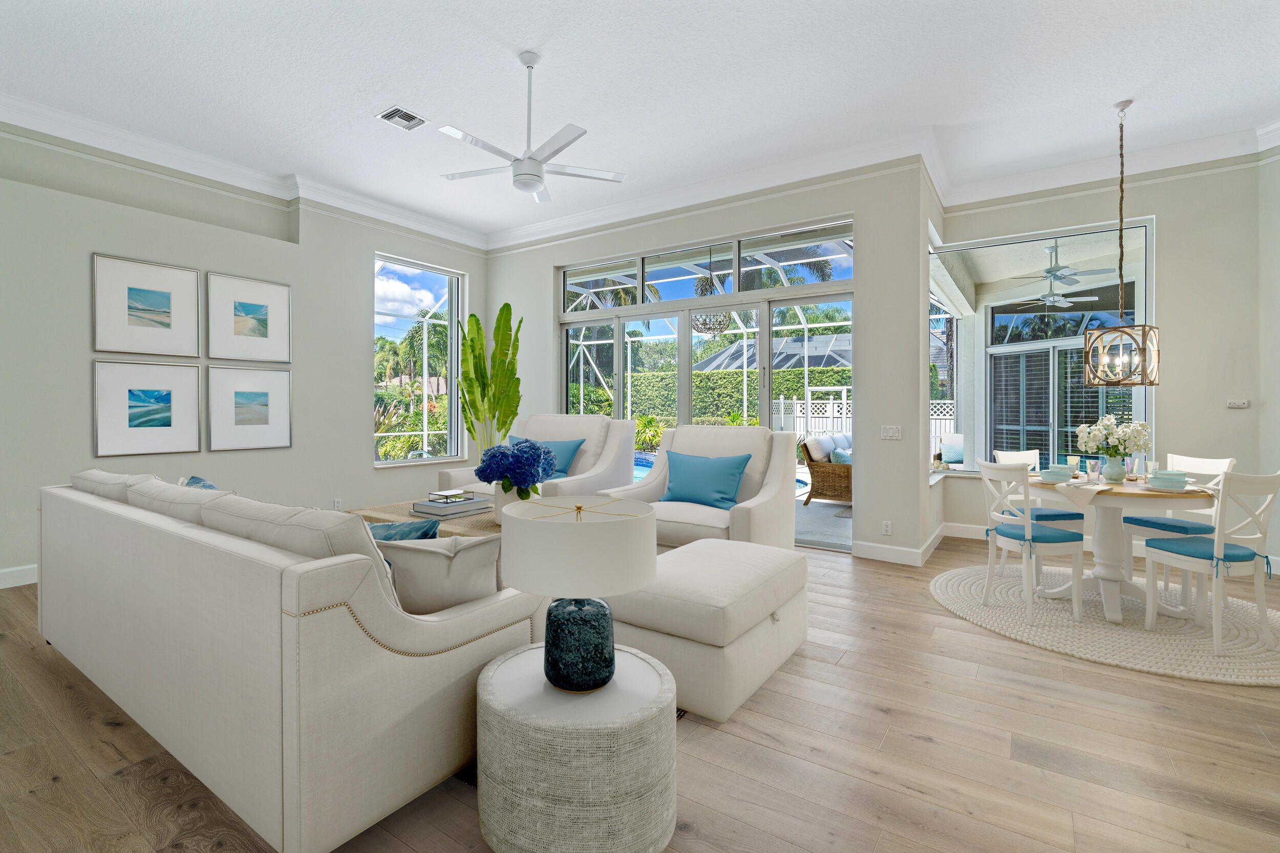 19866 Loxahatchee Pointe Drive Jupiter, FL 33458 - Photo 6 of 43 a living room with furniture and a large window