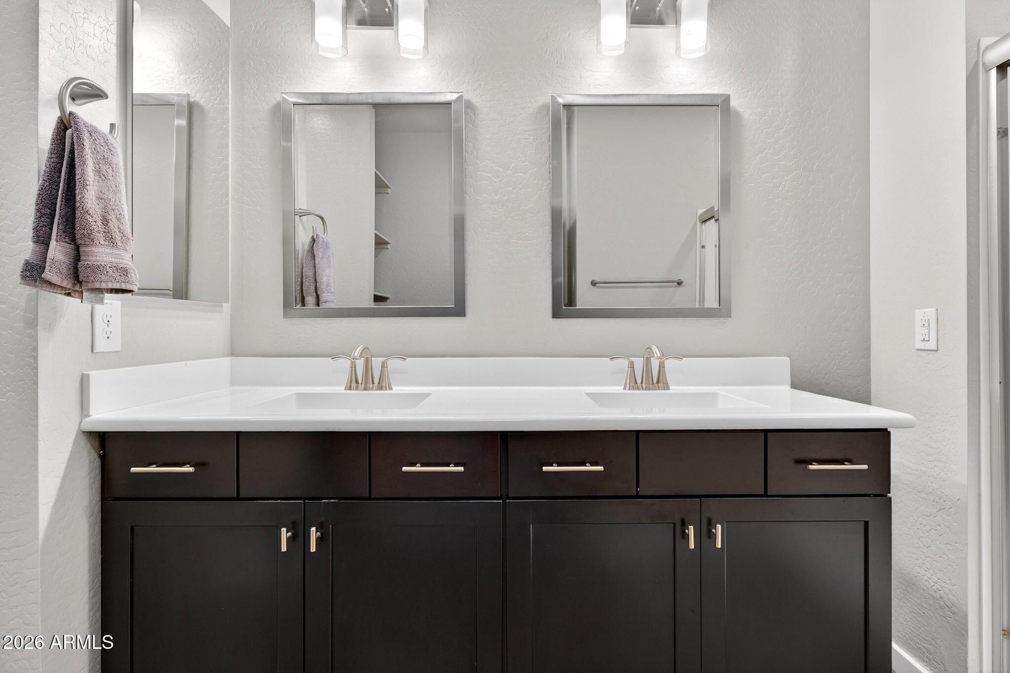 3900 East Baseline Road, Unit 149 Phoenix, AZ 85042 - Photo 21 of 54 a bathroom with double sink and two mirror