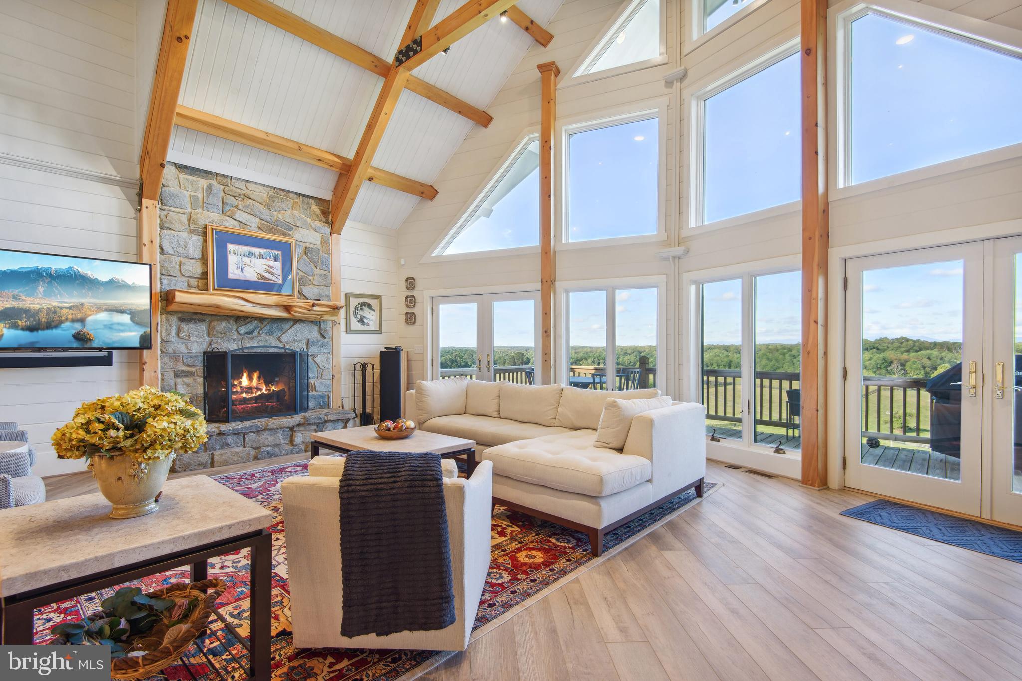 6760 Wilson Road Marshall, VA 20115 - Photo 9 of 75 Floor to cathedral ceiling windows