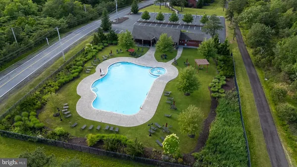 a view of a garden with an outdoor space