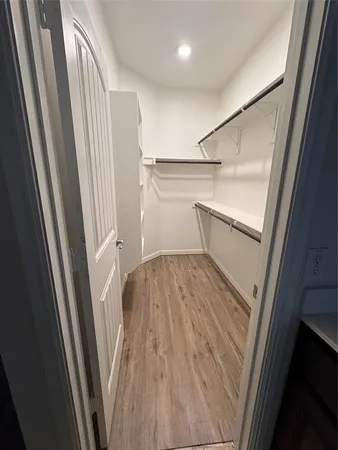 a view of stairs and an empty room