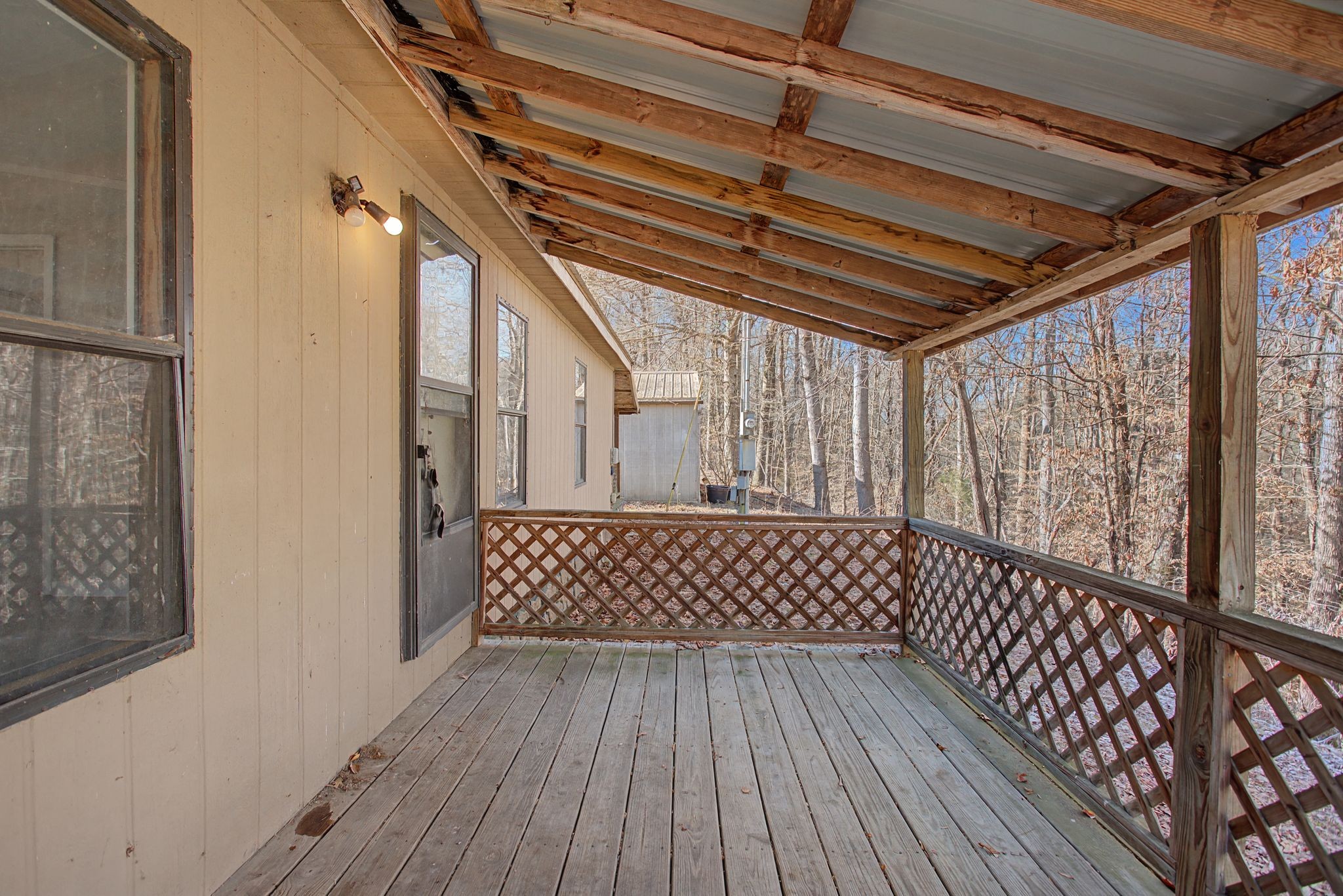 405 Napier Road Hohenwald, TN 38462 - Photo 19 of 37 a view of outdoor space with wooden floor
