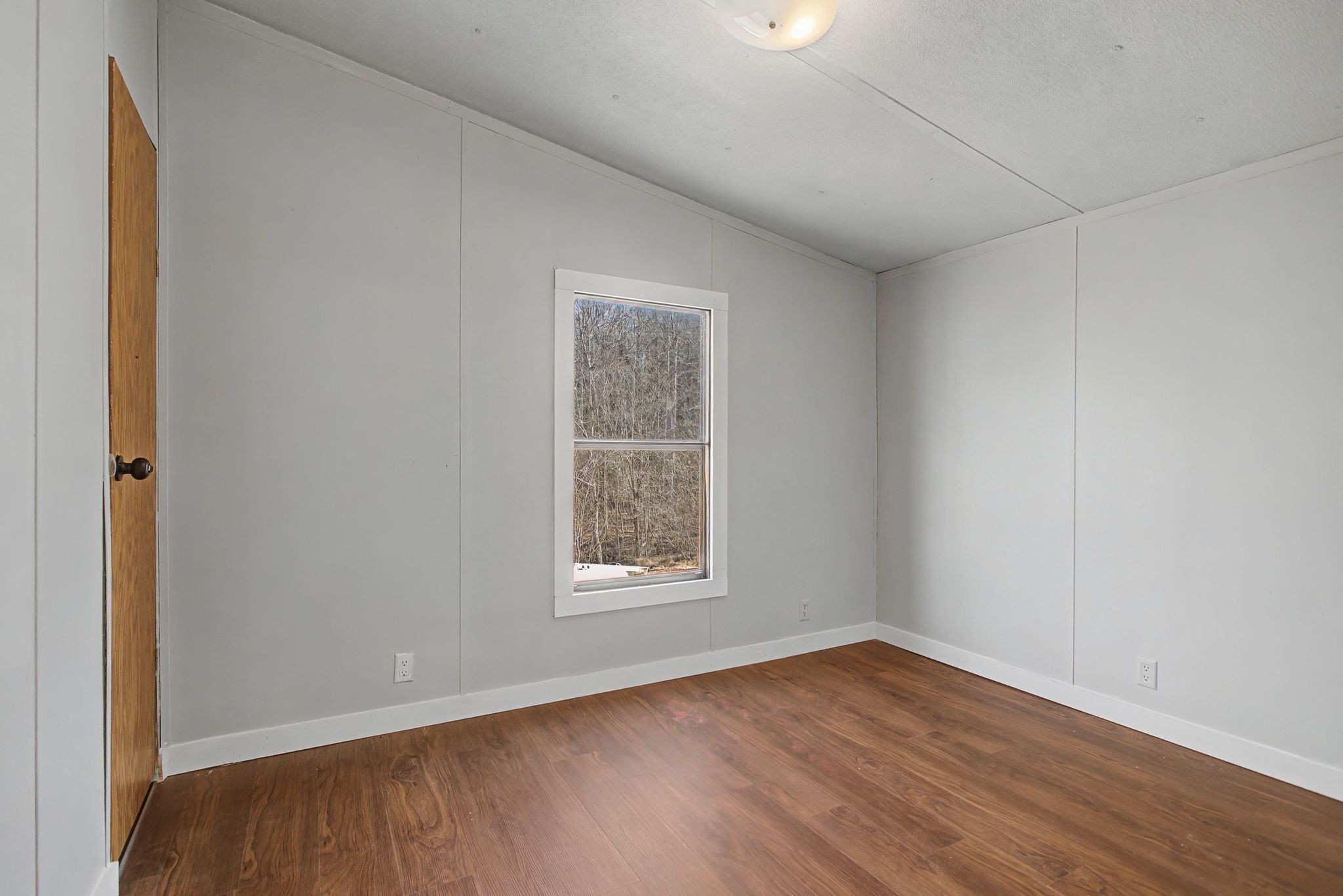 405 Napier Road Hohenwald, TN 38462 - Photo 10 of 37 an empty room with wooden floor and windows