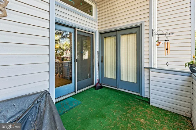 a view of front door of house