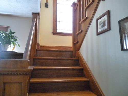 84 Northumberland Road Pittsfield, MA 01201 - Photo 11 of 12 Staircase to 2nd floor