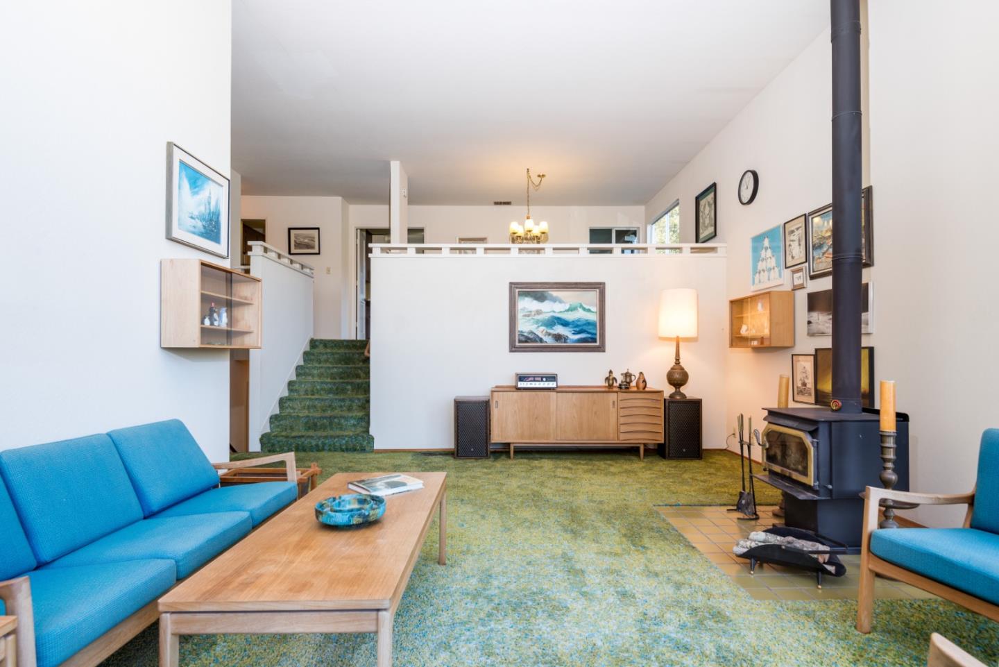 321 Middle Road Belmont, CA 94002 - Photo 4 of 17 a living room with furniture and a flat screen tv