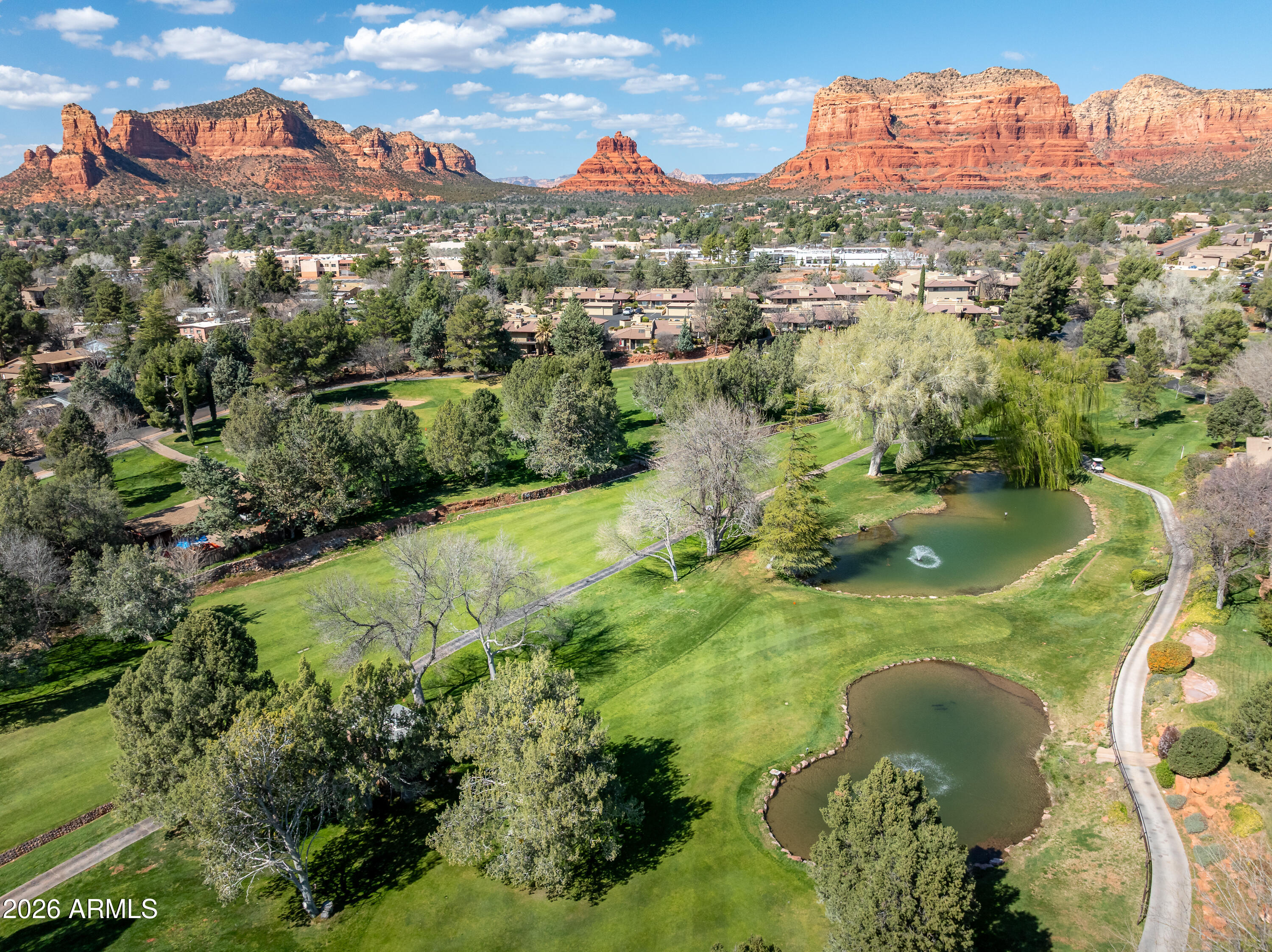 56 Red River Road Sedona, AZ 86351 - Photo 38 of 48 Aerial of 2 ponds