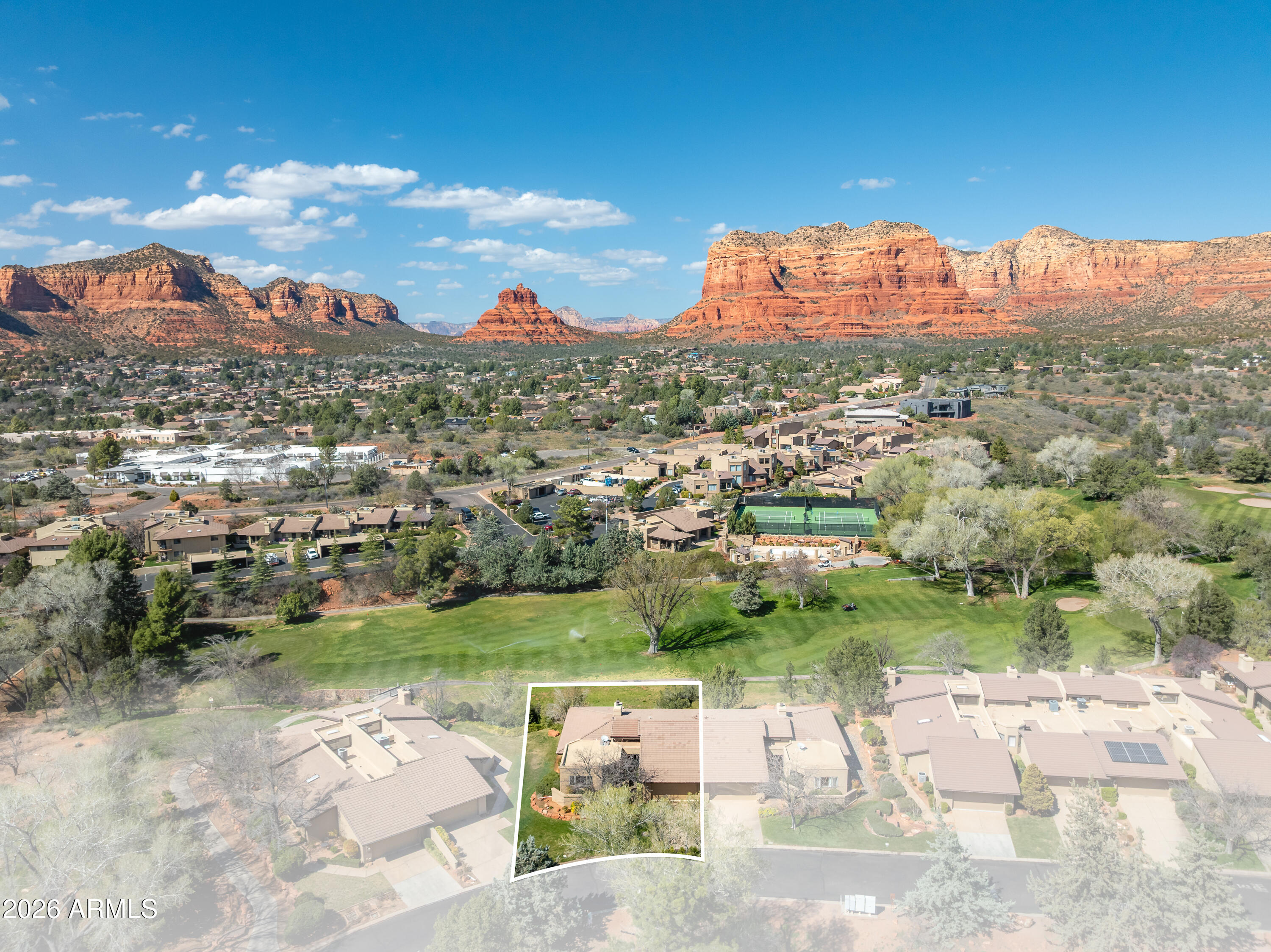 56 Red River Road Sedona, AZ 86351 - Photo 42 of 48 Aerial golf course