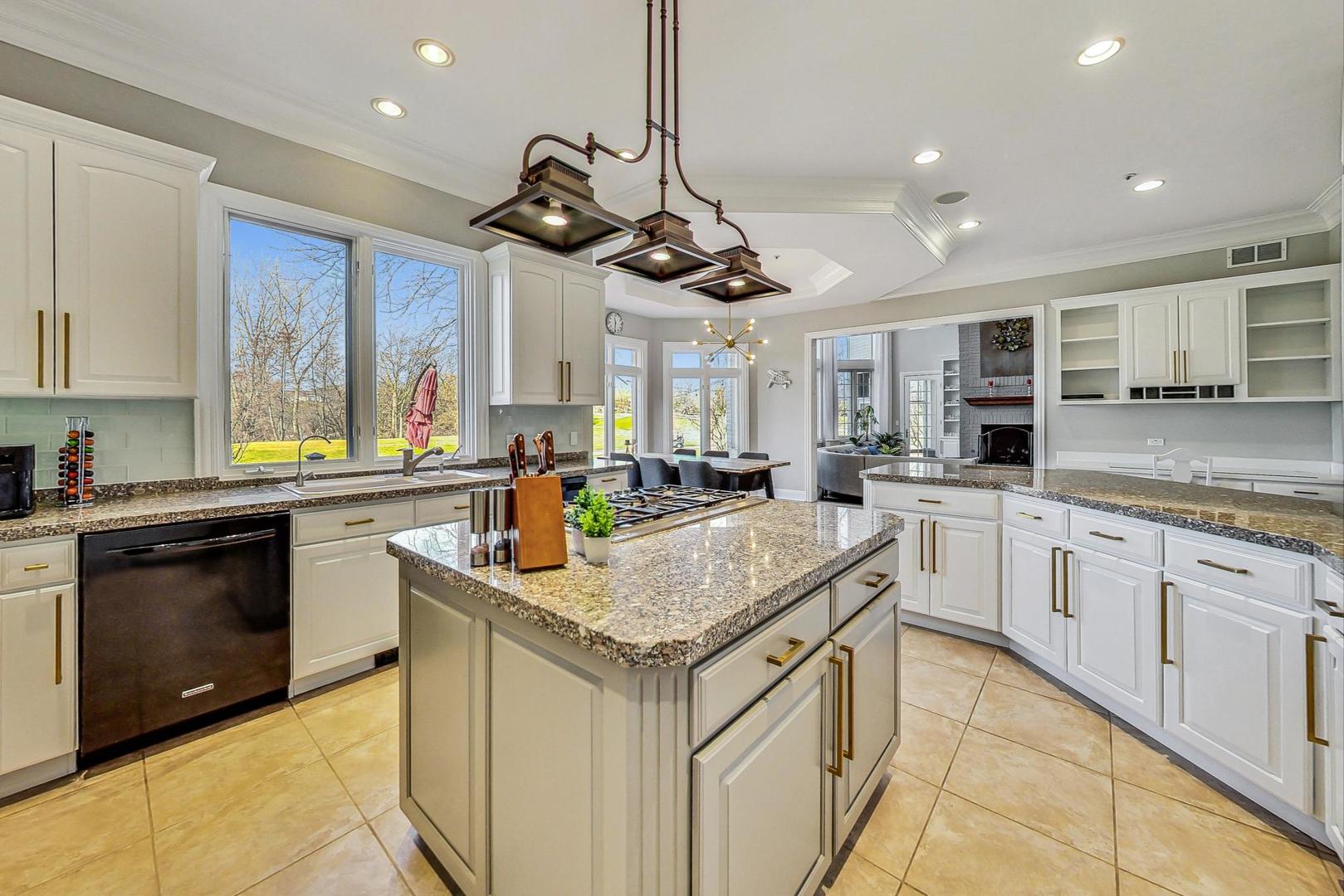4454 Kettering Drive Long Grove, IL 60047 - Photo 9 of 44 a kitchen with stainless steel appliances granite countertop a sink and stove