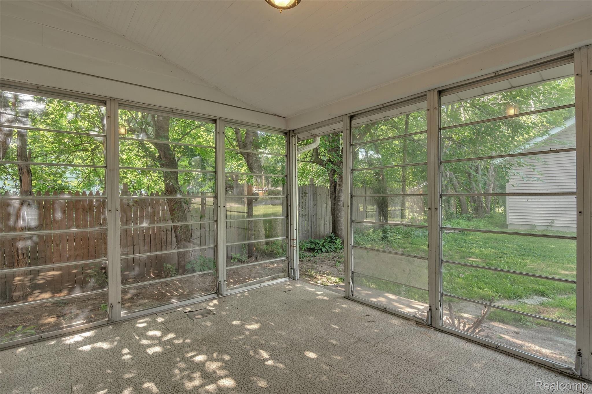 25010 Graham Road Redford, MI 48239 - Photo 20 of 27 Covered back porch to enjoy nature, just outside of the master bedroom