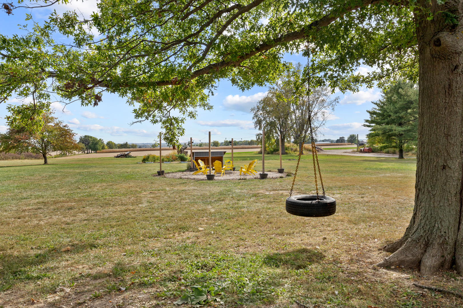 6610 Cherry Valley Road Kingston, IL 60145 - Photo 4 of 37 a view of a lake with a big yard