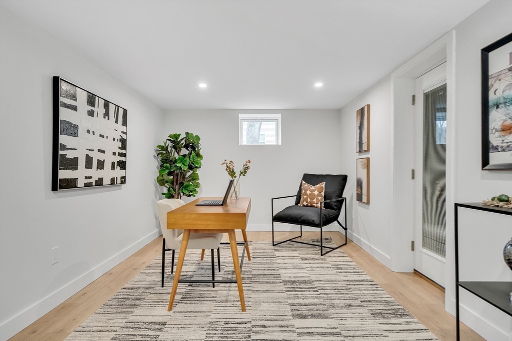544 Pearl Street Reading, MA 01867 - Photo 20 of 24 a workspace with furniture and wooden floor