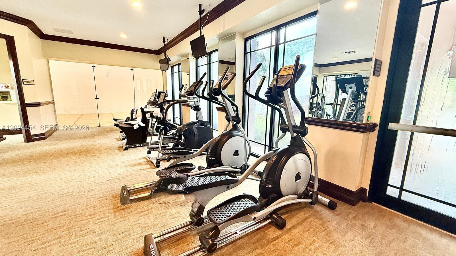 2727 Anzio Court, Unit 106 Palm Beach Gardens, FL 33410 - Photo 35 of 43 a view of a room with gym equipment