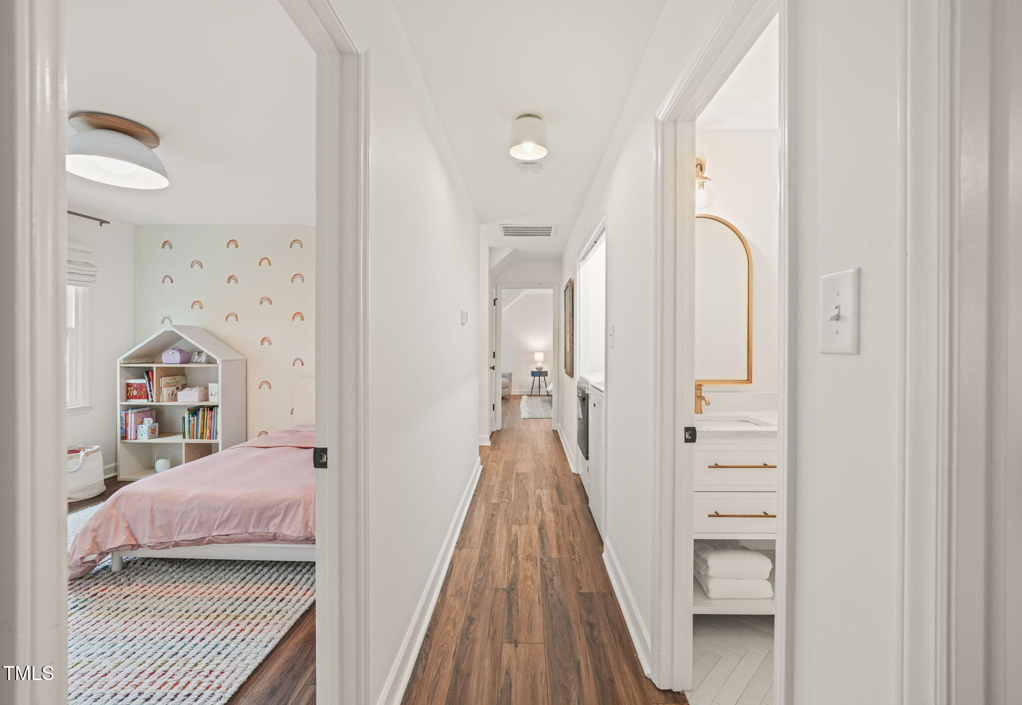 4714 Highgate Drive Durham, NC 27713 - Photo 24 of 50 a view of bedroom with wooden floor