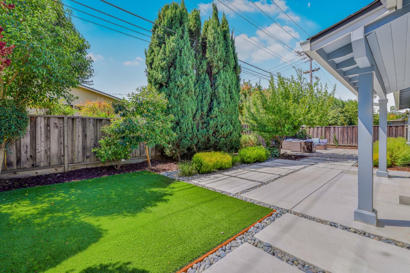 1120 Springfield Drive Campbell, CA 95008 - Photo 38 of 48 a view of a backyard with plants and a patio
