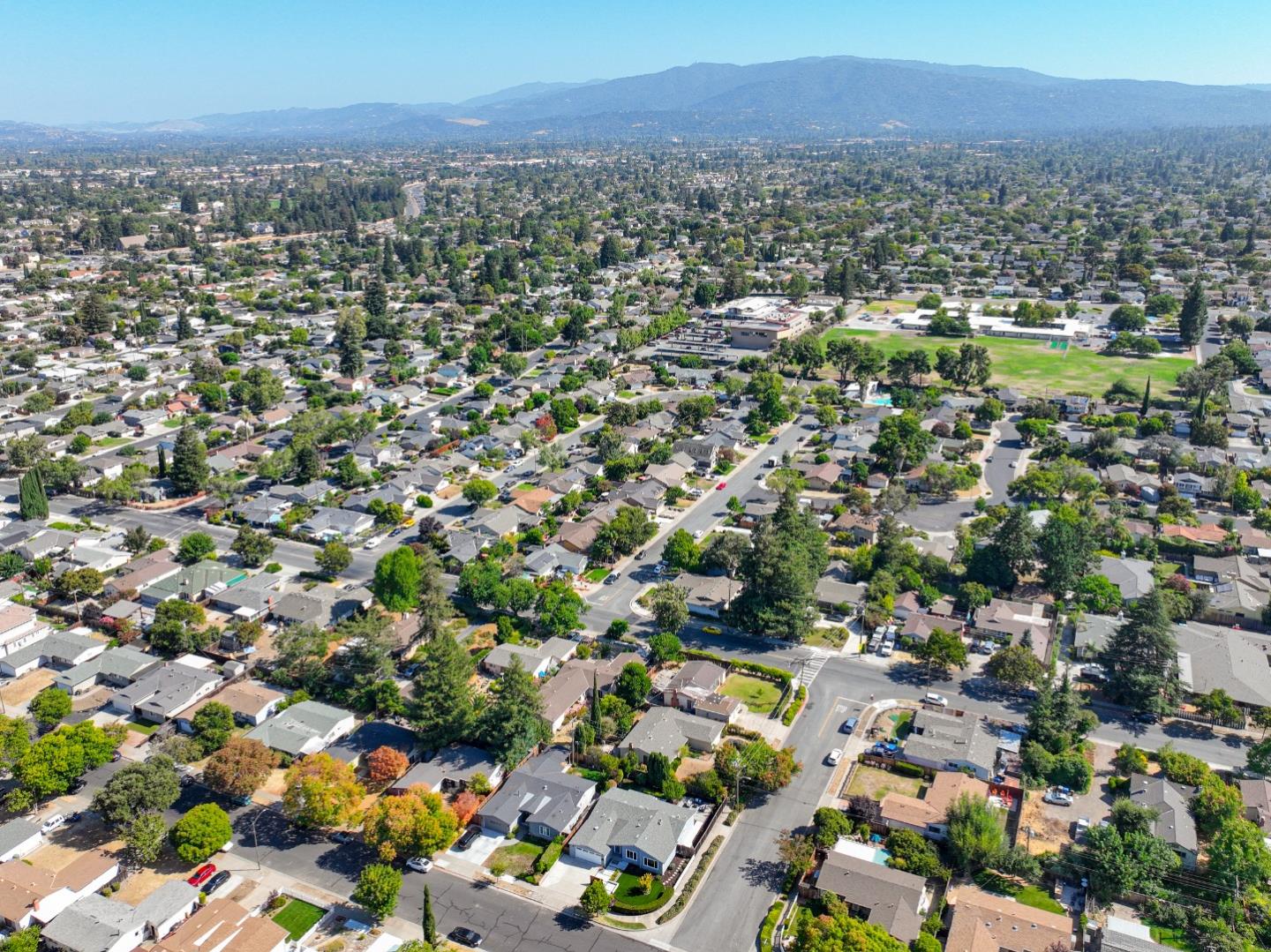 1120 Springfield Drive Campbell, CA 95008 - Photo 43 of 48 an aerial view of a city with lots of residential buildings