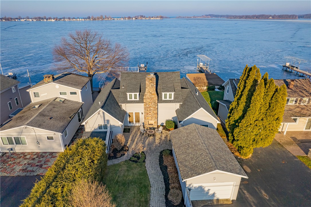 8377 South Shore Road Sodus, NY 14555 - Photo 1 of 1 Cottage to the left main house to the right