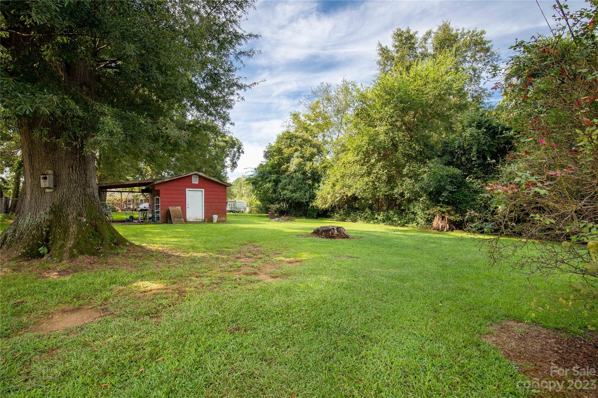 1323 Westwood Road Lancaster, SC 29720 - Photo 23 of 25 a view of a garden with large trees