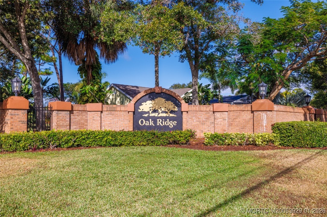 1976 Southwest Oak Ridge Road Palm City, FL 34990 - Photo 50 of 65 Welcome to Oak Ridge in Palm City, Florida 34990