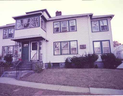 a front view of a house