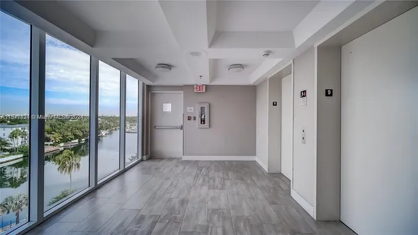 a room with gym equipment