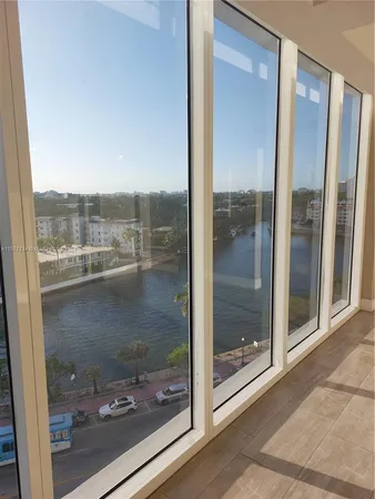 a view of a city with tall buildings