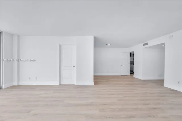 a view of an empty room