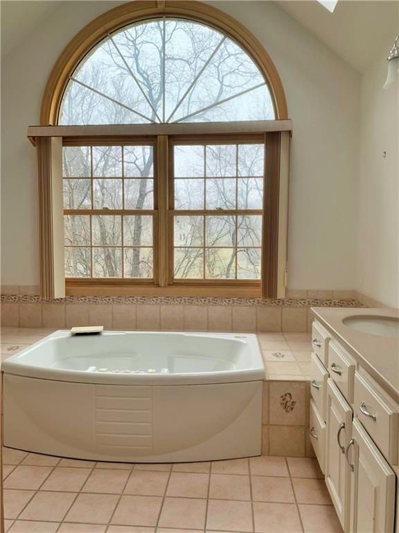 445 Myoma Road Mars, PA 16046 - Photo 14 of 25 Master Bath With Whirlpool Tub, Vaulted 12' Ceiling With Skylights