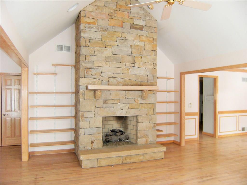 445 Myoma Road Mars, PA 16046 - Photo 3 of 25 Living Room With Stone Gas Fireplace